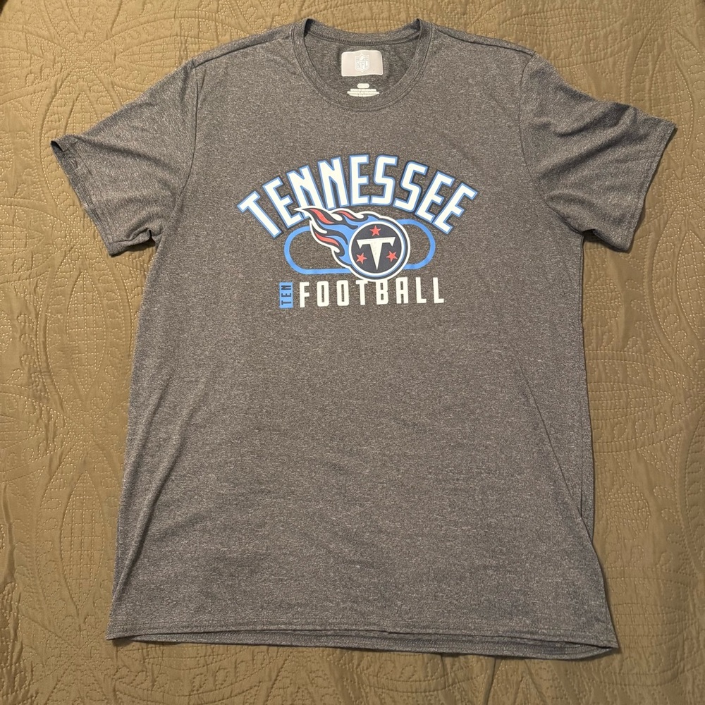 Tennessee Football Men's Crewneck Tee - Gray